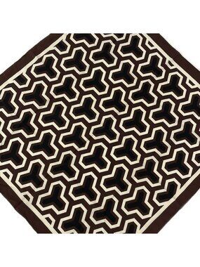Gucci Scarf Dark Brown Ivory Navy